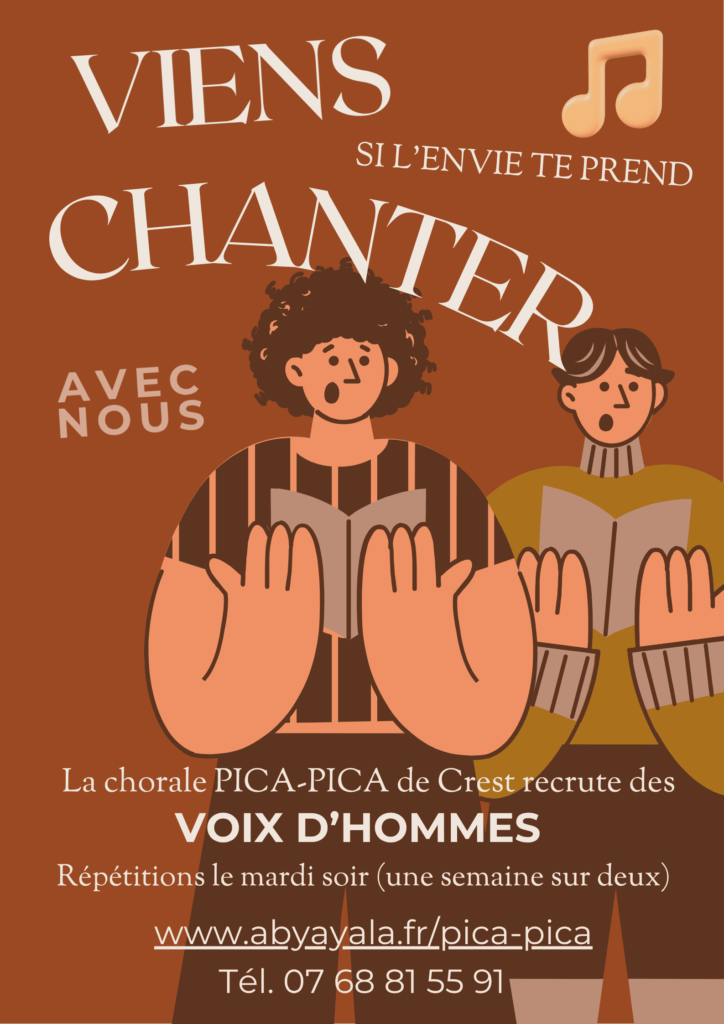 La chorale PICA PICA recrute